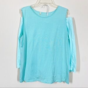 Croft & Barrow Pj’s Set Tank Short Green Aqua Size